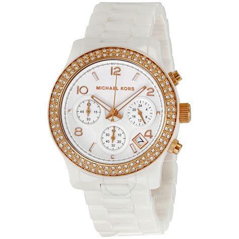 white ceramic michael kors watch|michael kors watch rose gold.